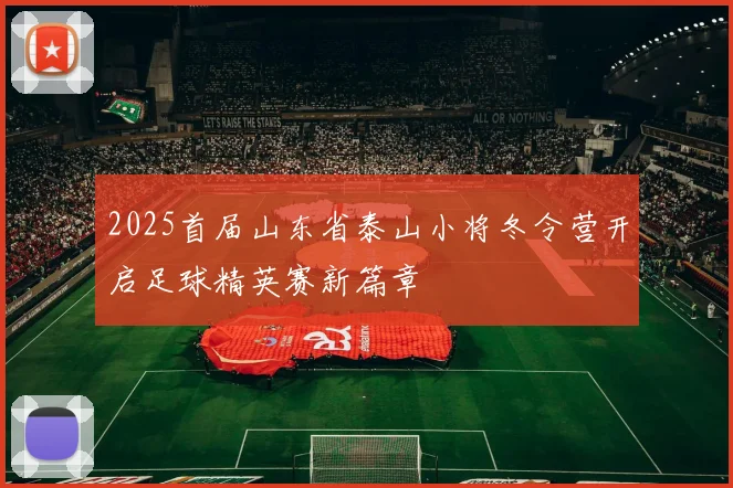 2025首届山东省泰山小将冬令营开启足球精英赛新篇章