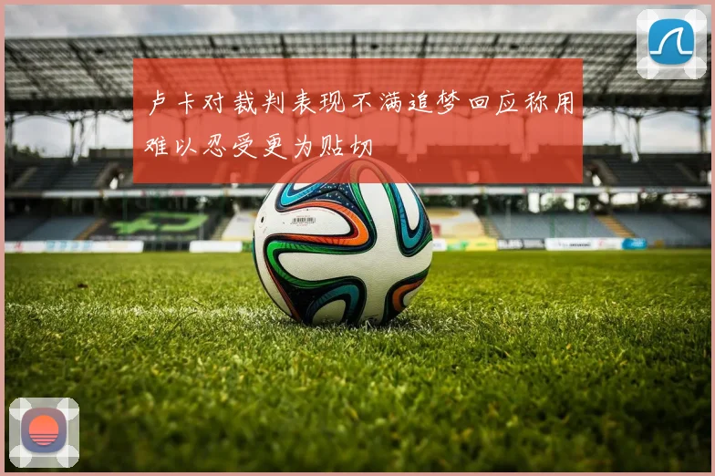 卢卡对裁判表现不满追梦回应称用难以忍受更为贴切